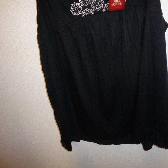 Faded Glory Women's Peasant Black Polyester Tank Top Plus Size XXL NWT - Picture 3 of 10